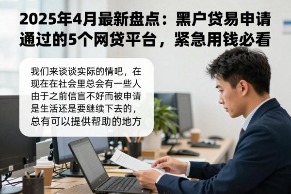 2025年4月最新盘点：黑户贷款最容易申请通过的5个分期网贷平台，紧急用钱必看！