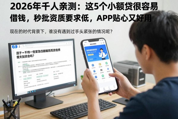 2026年千人亲测:这5个小额贷最容易借钱,秒批资质要求低,APP贴心又好用