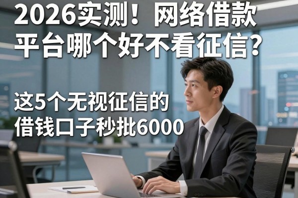 2026实测!网络借款平台哪个好不看征信?这5个无视征信的借钱口子秒批6000