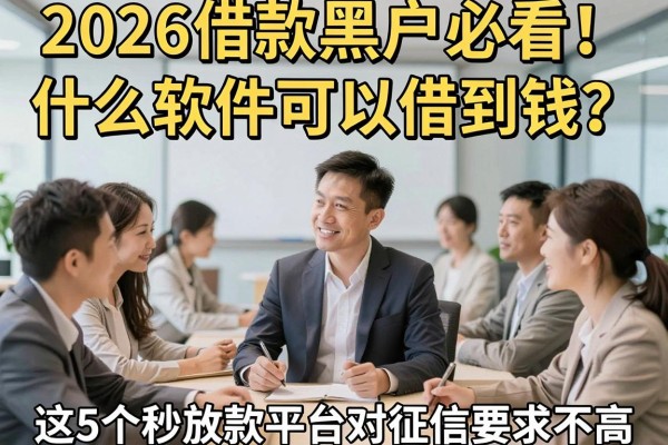 2026借款黑户必看!什么软件可以借到钱?这5个秒放款平台对征信要求不高