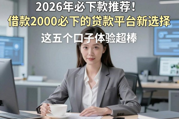 2026年必下款推荐!借款2000必下的贷款平台新选择,这五个口子体验超棒