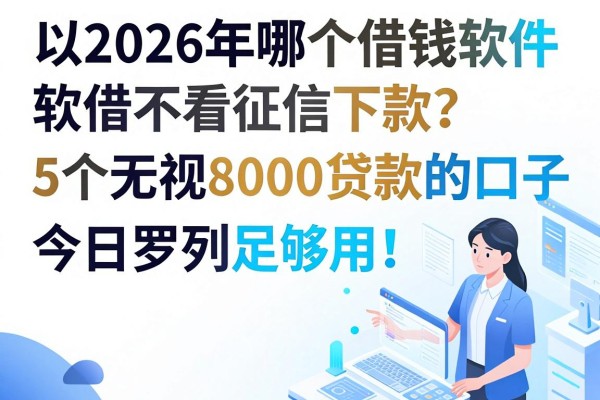2026年哪个借钱软件不看征信下款?这5个无视8000贷款的口子今日罗列足够用! 2026年哪个借钱软件不看征信下款?这5个无视8000贷款的口子今日罗列足够用!