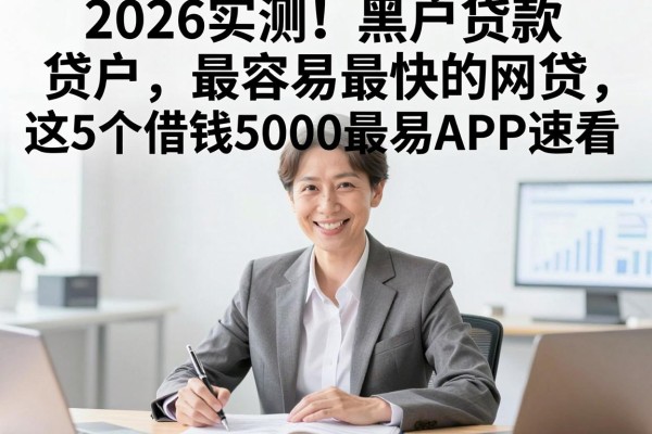 2026实测!黑户贷款最容易最快的网贷,这5个借钱5000最易APP速看