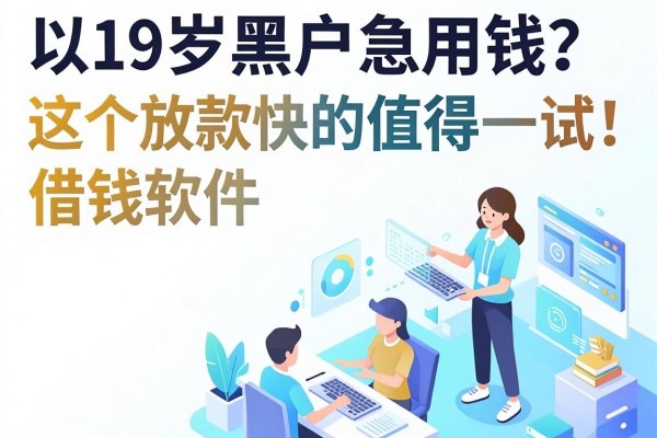 19岁黑户急用钱?这5个放款快的借钱软件值得一试!