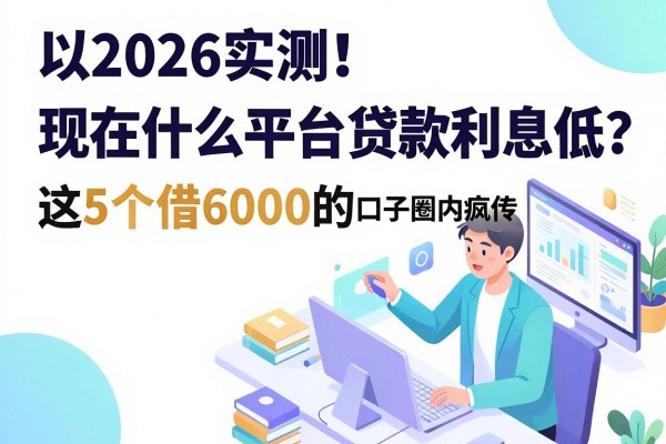 2026实测!现在什么平台贷款利息低?这5个借6000的口子圈内疯传