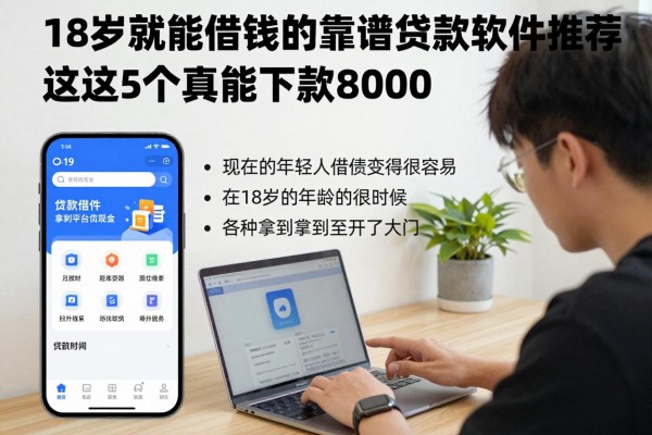 18岁就能借钱的靠谱贷款软件推荐,这5个真能下款8000
