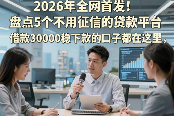 2026年全网首发!盘点5个不用征信的贷款平台,借款30000稳下款的口子都在这里