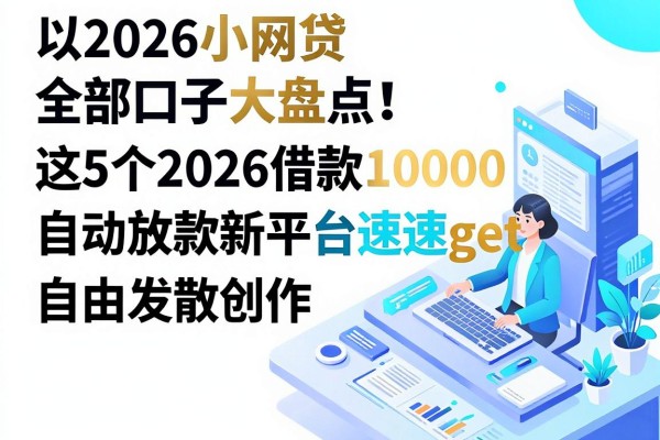2026小网贷全部口子大盘点!这5个2026借款10000自动放款新平台速速get