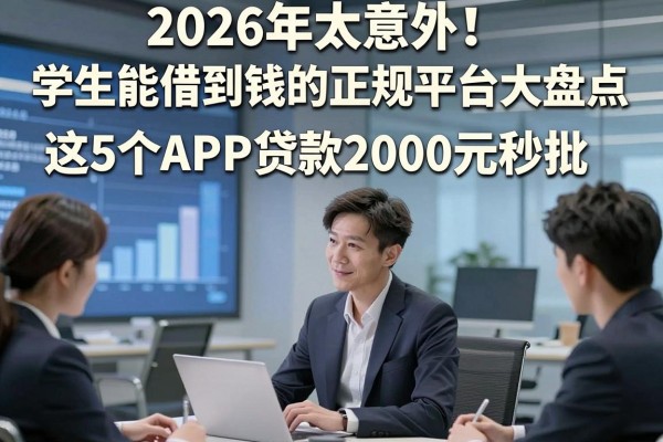 2026年太意外!学生能借到钱的正规平台大盘点,这5个APP贷款2000元秒批