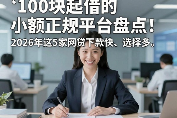100块起借的小额正规平台盘点!2026年这5家网贷下款快、选择多,亲测靠谱