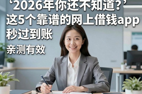 2026年你还不知道？这5个靠谱的网上借钱app秒过到账，亲测有效！