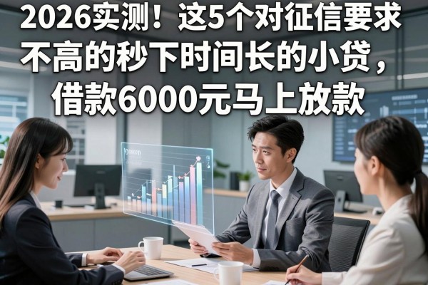 2026实测！这5个对征信要求不高的秒下时间长的小贷，借款6000元马上放款