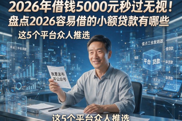 2026年借钱5000元秒过无视!盘点2026容易借的小额贷款有哪些,这5个平台众人推选