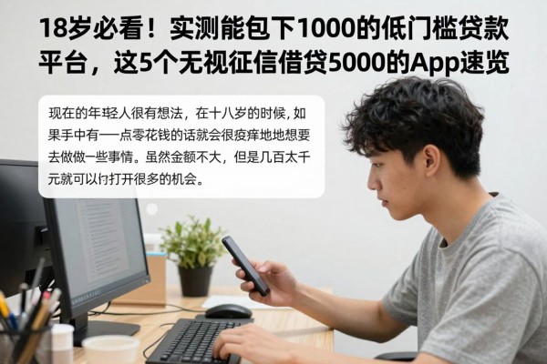 18岁必看！实测能包下1000的低门槛贷款平台，这5个无视征信借钱5000的App速览