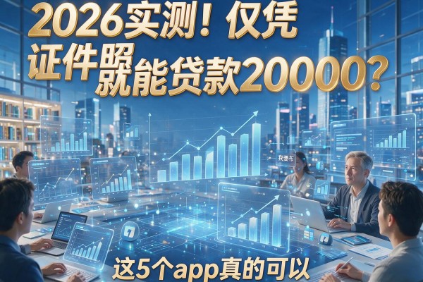 2026实测！仅凭证件照就能贷款20000？这5个App真的可以！