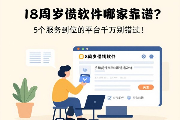 18周岁借钱软件哪家靠谱？这5个服务到位的平台千万别错过！