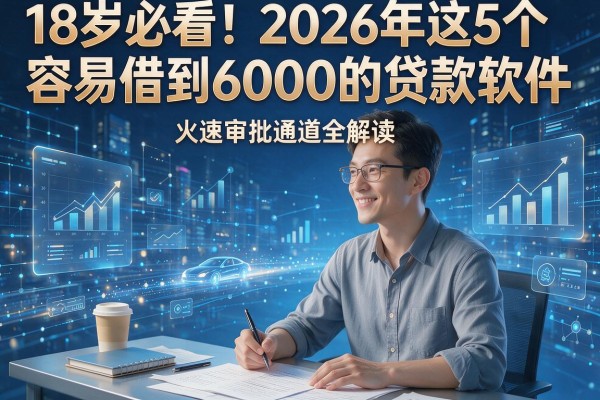 18岁必看！2026年这5个容易借到6000的贷款软件，火速审批通道全解读