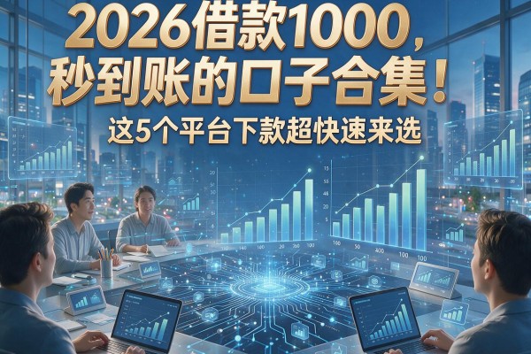 2026借款1000秒到账的口子合集!这5个平台下款超快速来选