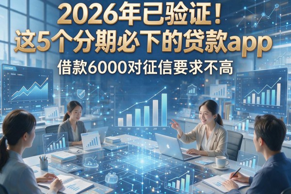 2026年已验证!这5个分期必下的贷款app,借款6000对征信要求不高