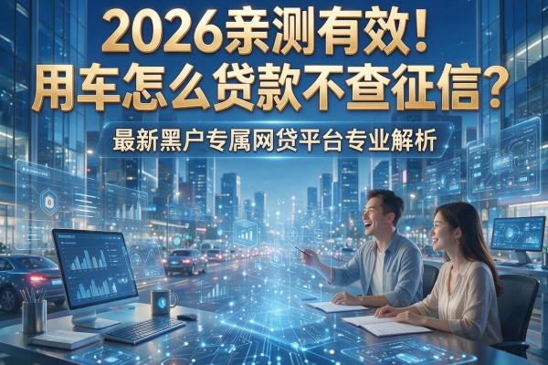 2026亲测有效！用车怎么贷款不查征信？最新黑户专属网贷平台专业解析