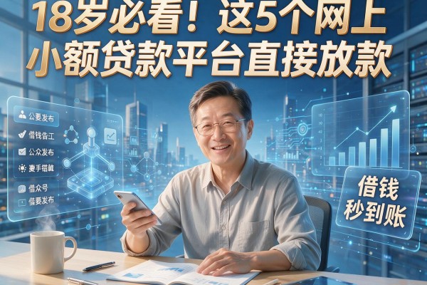 18岁必看！这5个网上小额贷款平台直接放款，借钱秒到账