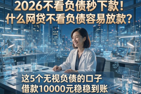 2026不看负债秒下款！什么网贷不看负债容易放款？这5个无视负债的口子，借款10000元稳稳到账