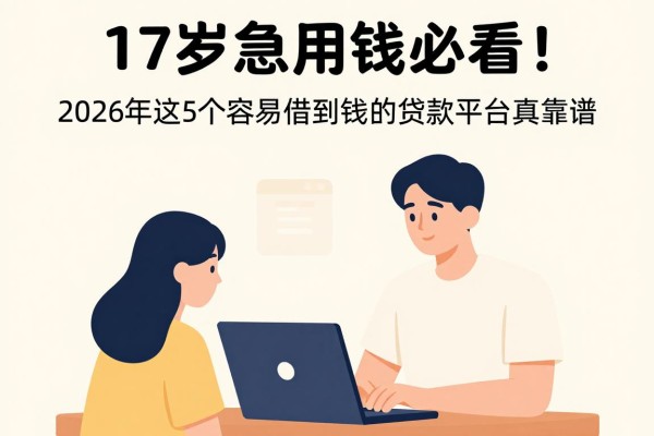 17岁急用钱必看！2026年这5个容易借到钱的贷款平台真靠谱，利息算得明明白白