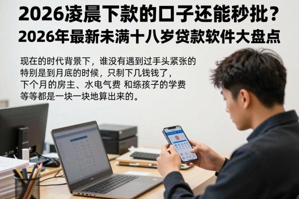 2026凌晨下款的口子还能秒批？2026年最新未满十八岁贷款软件大盘点！