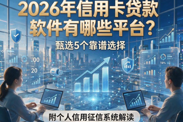 2026年信用卡贷款软件有哪些平台？甄选5个靠谱选择，附个人信用征信系统解读