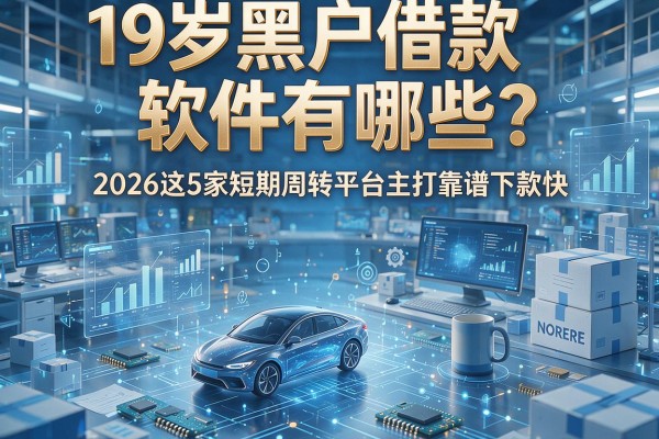 19岁黑户借款软件有哪些？2026这5家短期周转平台主打靠谱下款快