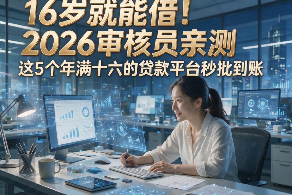 16岁就能借!2026审核员亲测这5个年满十六的贷款平台秒批到账