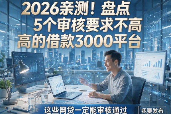 2026亲测!盘点5个审核要求不高的借款3000平台,这些网贷一定能审核通过!