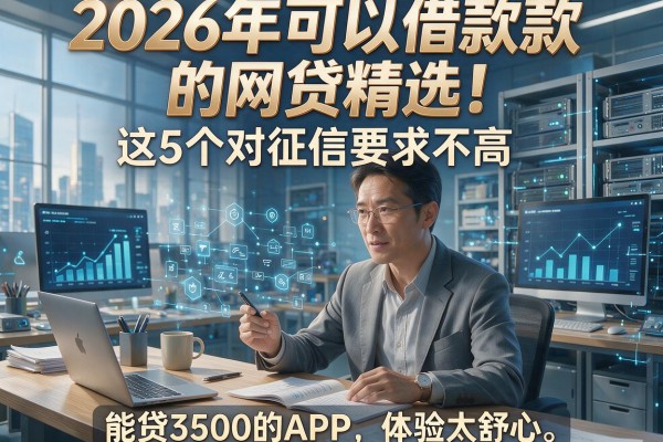2026年可以借款的网贷精选！这5个对征信要求不高、能贷3500的APP，体验太舒心