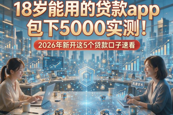 18岁能用的贷款app包下5000实测!2026年新开这5个贷款口子速看