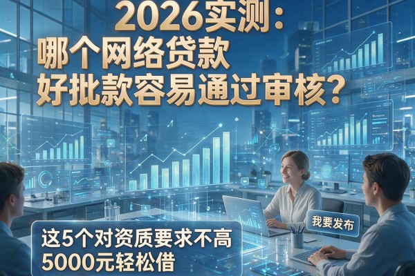 2026实测:哪个网络贷款好批款容易通过审核?这5个对资质要求不高,5000元轻松借!