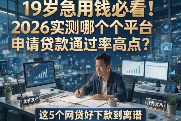 19岁急用钱必看！2026实测哪个平台申请贷款通过率高点？这5个网贷好下款到离谱