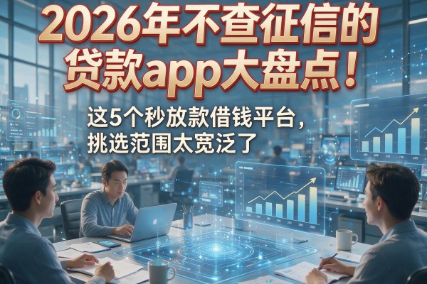 2026年不查征信的贷款app大盘点！这5个秒放款借钱平台，挑选范围太宽泛了