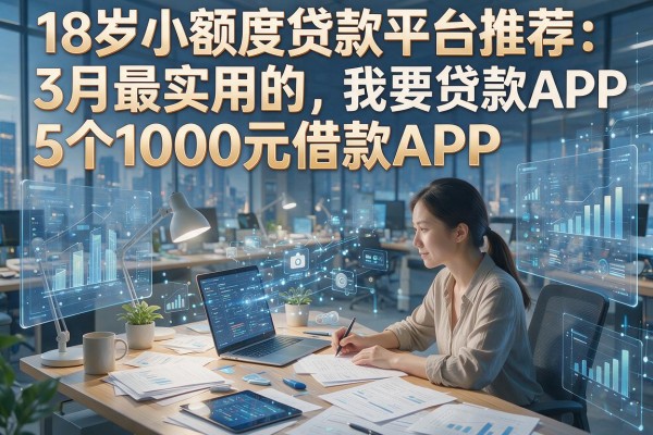18岁小额度贷款平台推荐:3月最实用的5个1000元借款APP