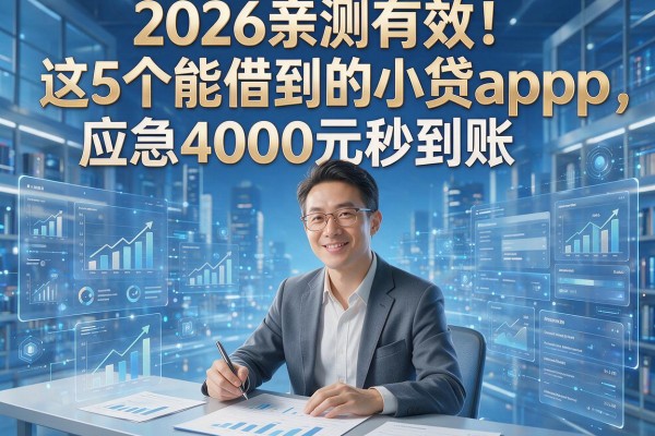 2026亲测有效!这5个能借到的小贷app,应急4000元秒到账