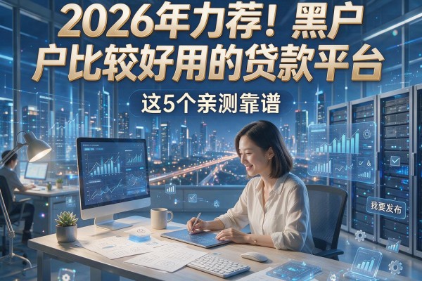 2026年力荐!黑户比较好用的贷款平台,这5个亲测靠谱