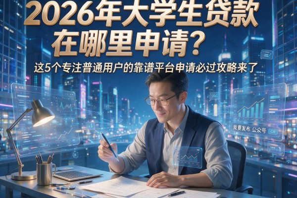 2026年大学生贷款在哪里申请?这5个专注普通用户的靠谱平台申请必过攻略来了!