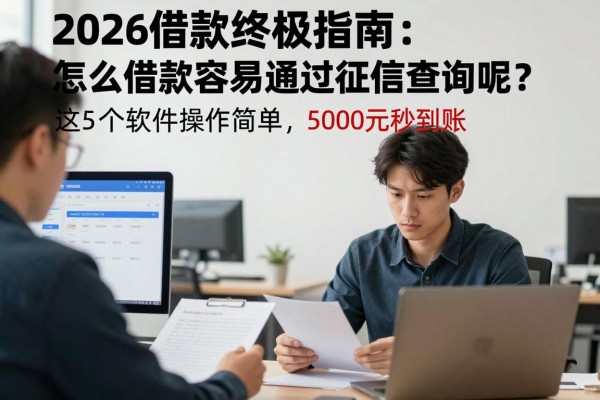 2026借款终极指南：怎么借款容易通过征信查询呢？这5个软件操作简单，5000元秒到账！
