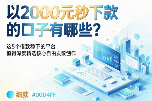 2000元秒下款的口子有哪些?这5个借款稳下的平台值得深度精选