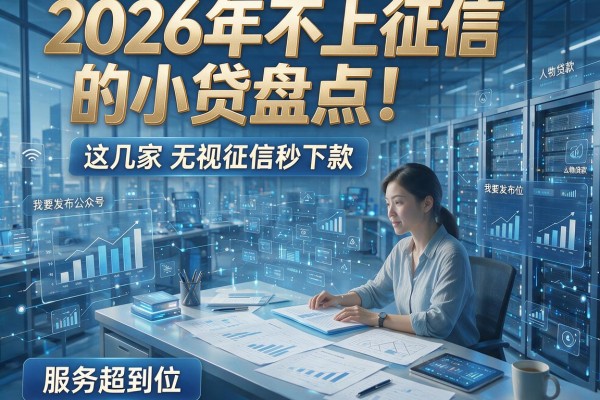 2026年不上征信的小贷盘点！这几家无视征信秒下款，服务超到位