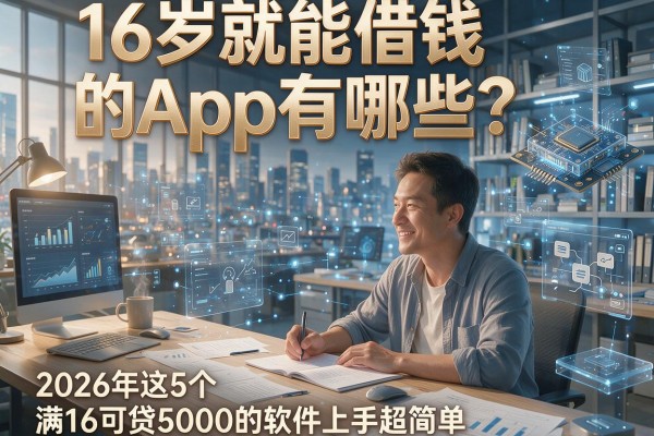 16岁就能借钱的App有哪些?2026年这5个满16可贷5000的软件上手超简单!