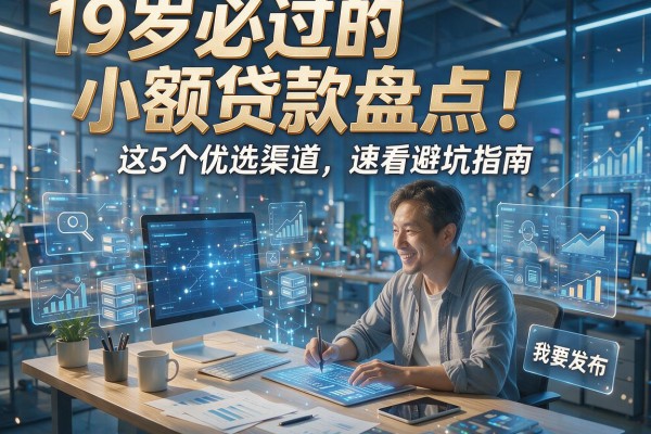 19岁必过的小额贷款盘点！这5个优选渠道，速看避坑指南