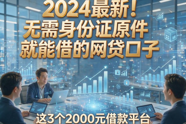 2024最新！无需身份证原件就能借的网贷口子，这3个2000元借款平台要求超低