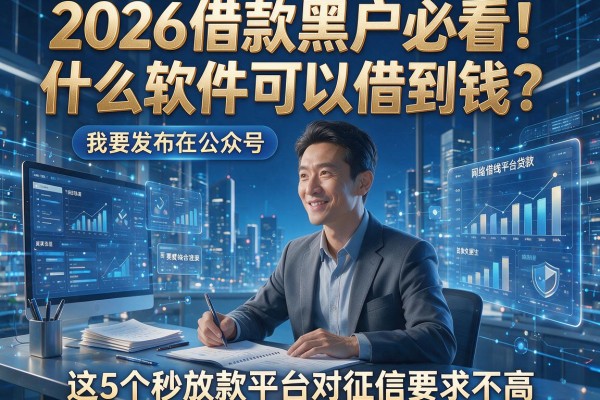 2026借款黑户必看!什么软件可以借到钱?这5个秒放款平台对征信要求不高