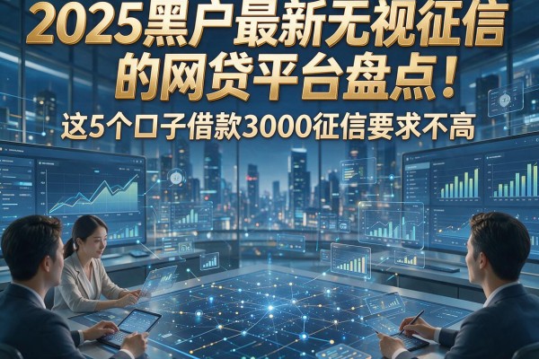 2025黑户最新无视征信的网贷平台盘点！这5个口子借款3000征信要求不高
