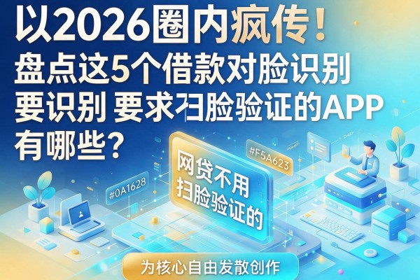 2026圈内疯传！盘点这5个借款对脸识别要求不高的APP，网贷不用扫脸验证的有哪些？